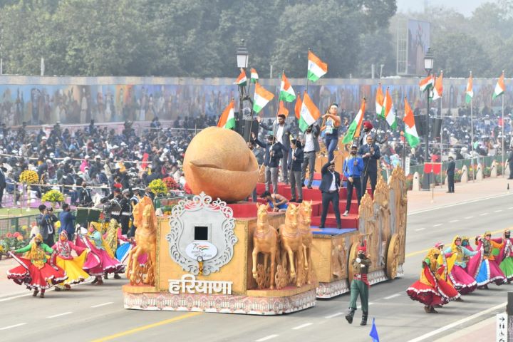 Haryana at R-Day Parade-Tableau showcases its sporting prowess 